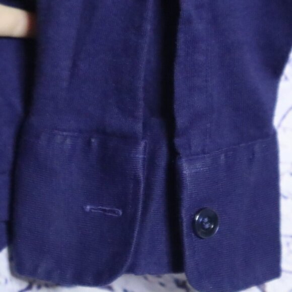 NAVY DRESS POLO M Career Club USA Vintage Office Work Shirt Classic Basic - Picture 6 of 7
